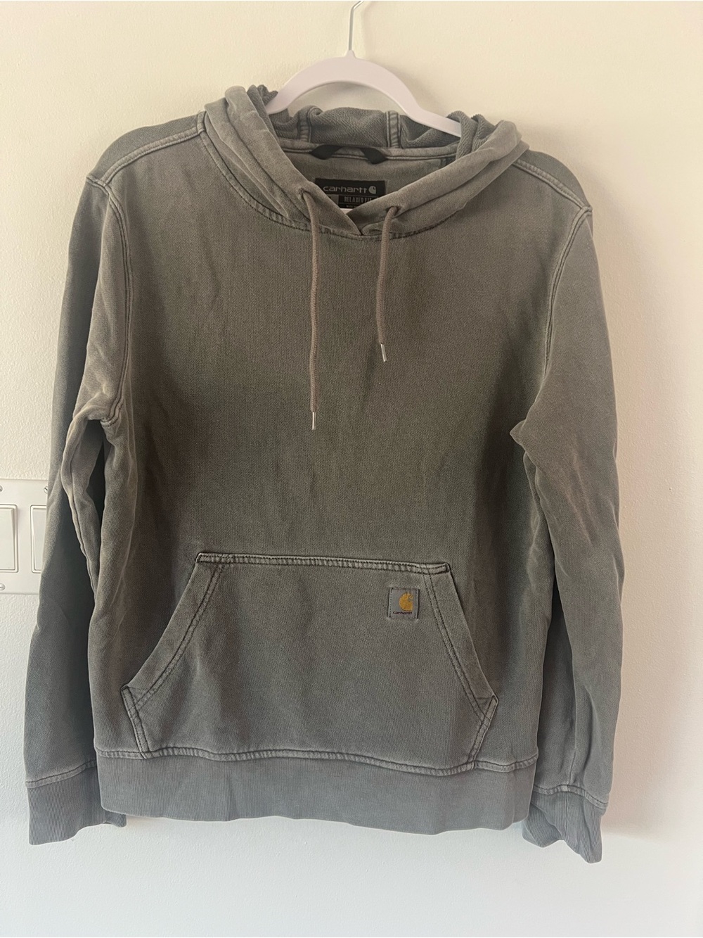 Carhartt Tensel Fiber Series Grey Pullover Hoodie Women’s Small Relaxed Fit